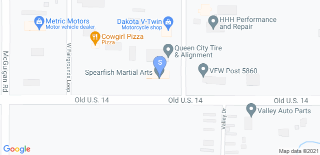 Map to Spearfish Martial Arts LLC